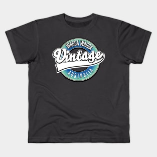 Wagga Wagga australia vintage style logo Kids T-Shirt